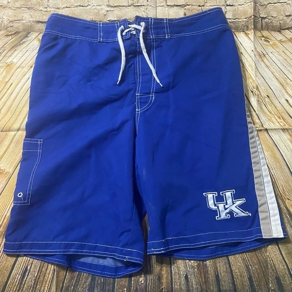 Collegiate UK University of Kentucky Blue Gray Cargo Mesh Brief Board Sh…